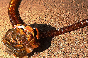 Volcano Cherry Quartz Rose Necklace