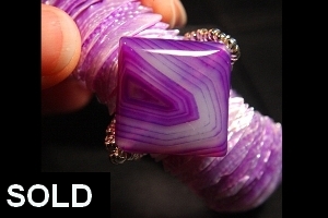 purple agate bracelet