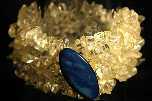 citrine chip bracelet