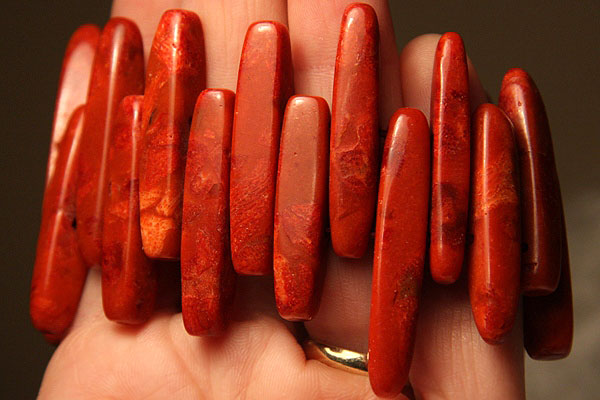 Big Red Coral Bracelet