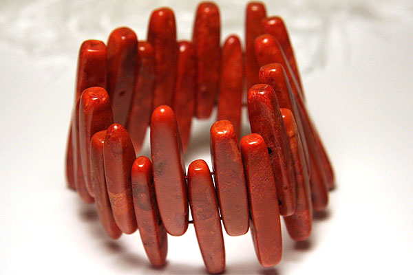 Big Red Coral Bracelet