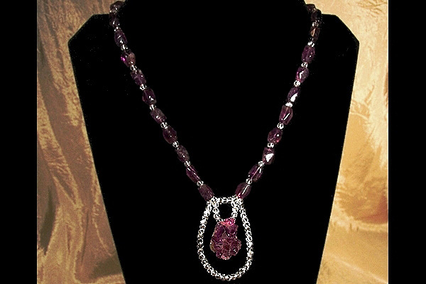 Sophisticated Amethyst Crystal Necklace