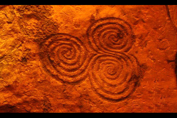 Oxidized Copper and Blue Chalcedony Harmony Opalite Necklace