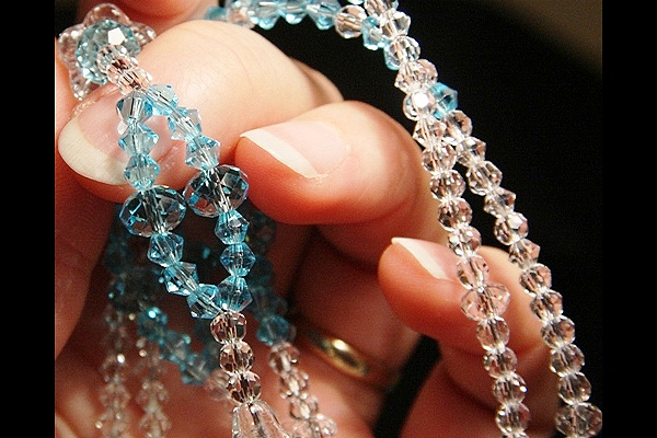 Magnificent Swarovski Crystal Ball Long Necklace