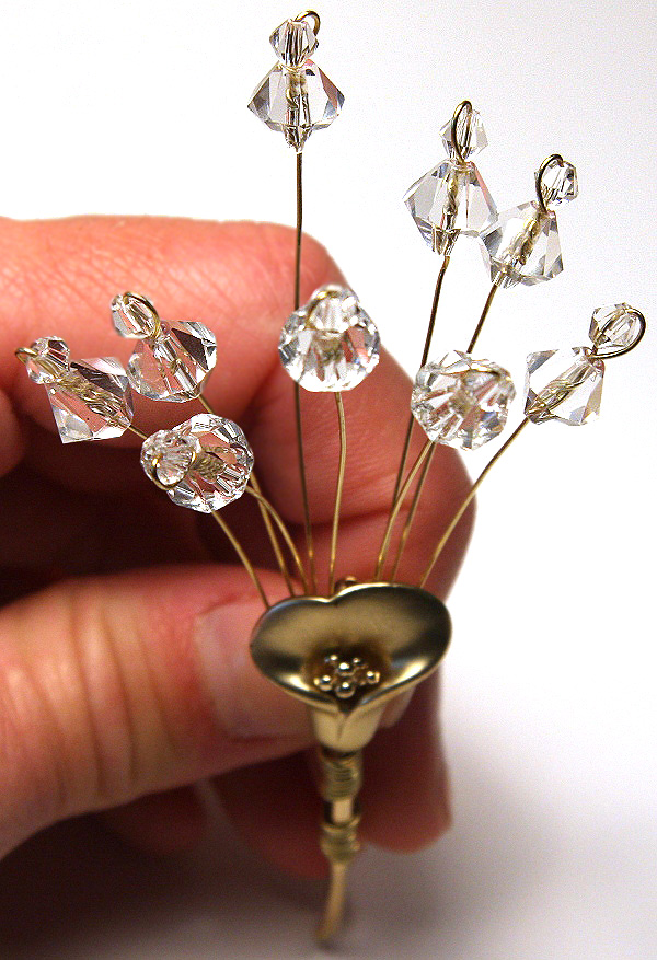 Sophisticated Gold Calla Lily Wedding Boutonniere For The Groom 