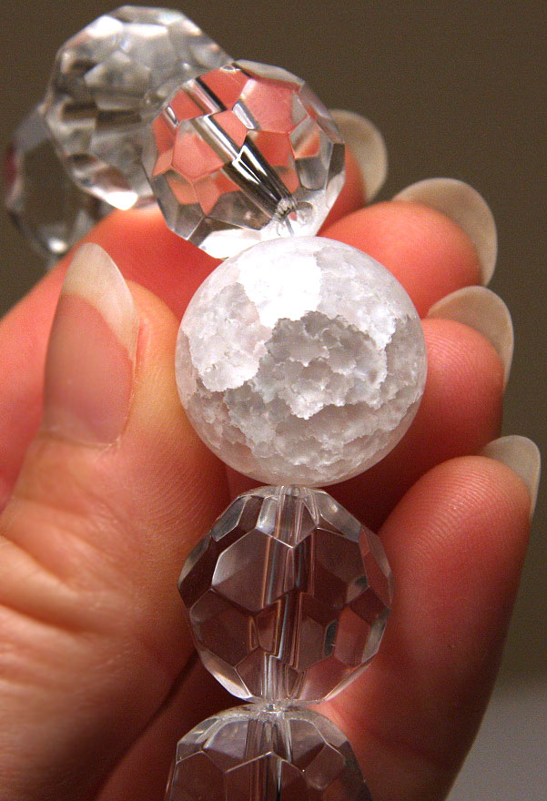 Perfect Pure White Crystal Necklace