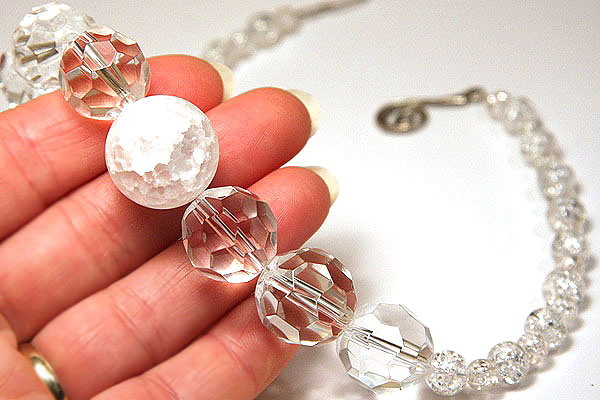Perfect Pure White Crystal Necklace