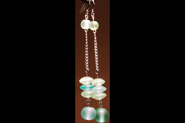 Summer Breeze Earrings ~ Sea Foam Series