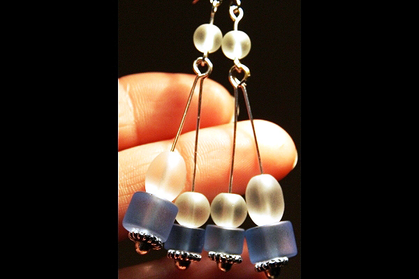 Summer Breeze Earrings ~ Sea Foam Series