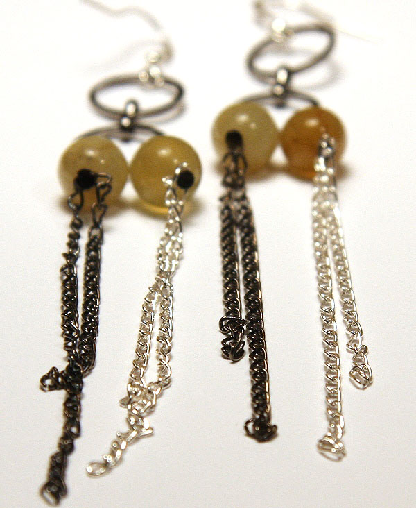 Green Kunzite Earrings