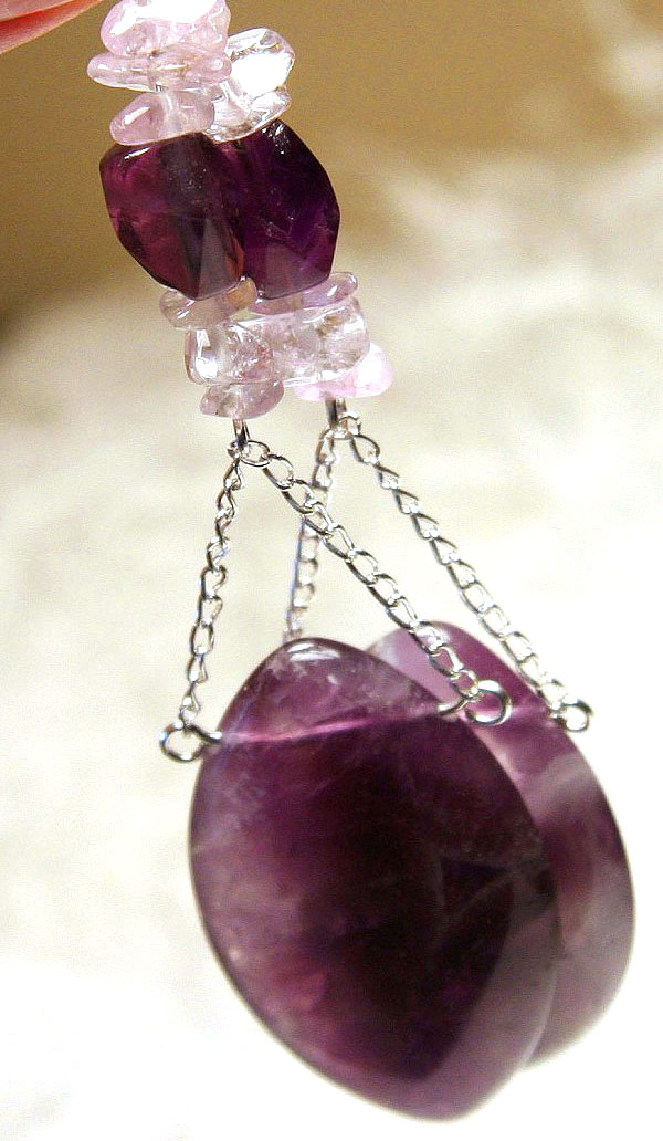 Glamorous Purple Amethyst Earrings