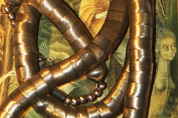 Unique Brushed Stainless Steel Necklace XL