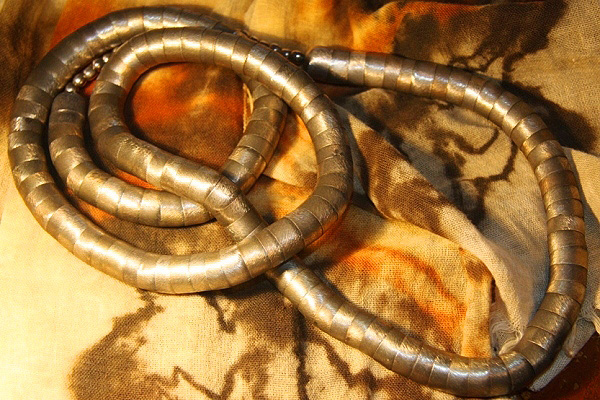 Unique Brushed Stainless Steel Necklace XL