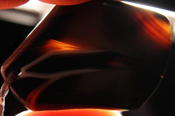 Smart Black and White Agate with Drusy Inclusion