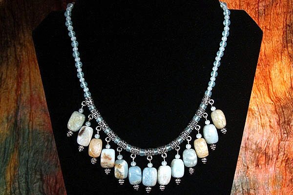 Natural Amazonite and Larimar Aqua Stones XL