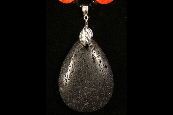 Grandiose Lava Stone with Genuine Red Sponge Coral Discs XL