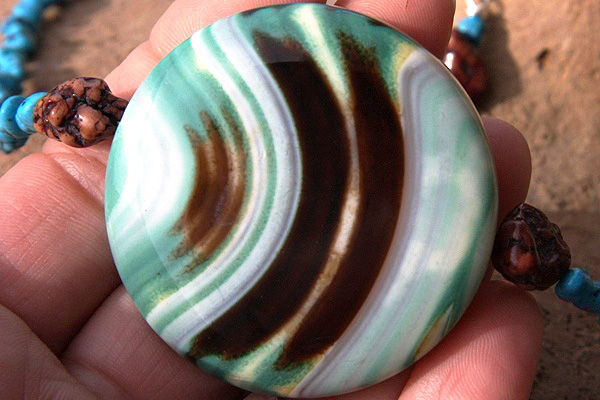 Colorful Onyx and Turquoise Necklace