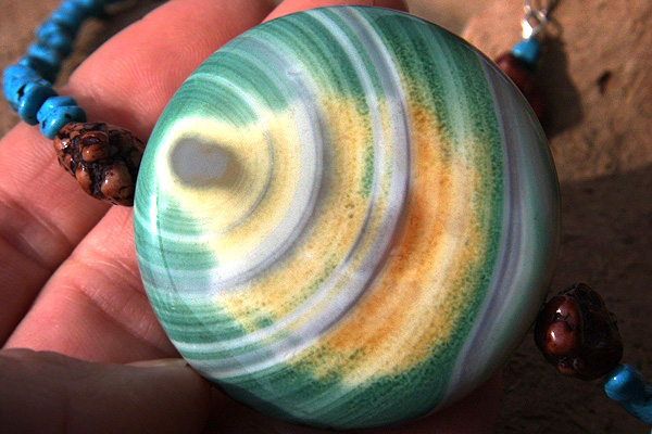 Colorful Onyx and Turquoise Necklace