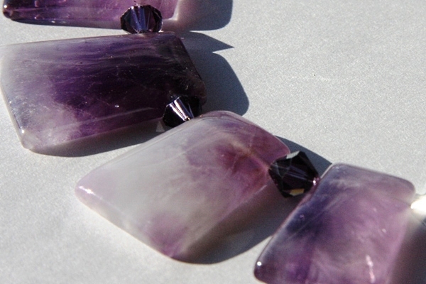 Sparkly Amethyst Crystal Necklace