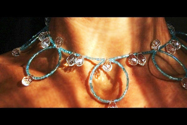 Gentle Swarovski Crystal Dew Drop Choker Necklace