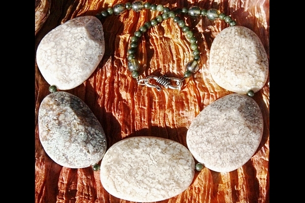 Sophisticated Ocean Jasper Stone Necklace
