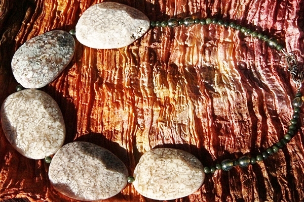 Sophisticated Ocean Jasper Stone Necklace