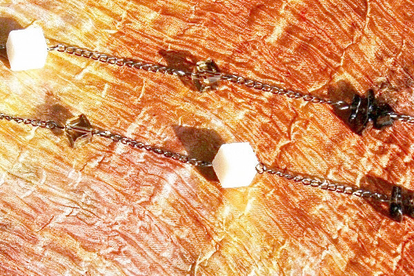 Sugar Cube Coral Necklace