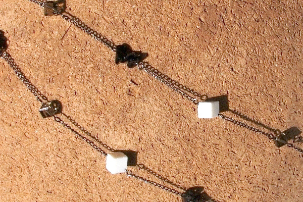 Sugar Cube Coral Necklace