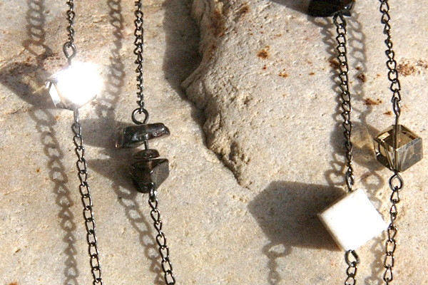 Sugar Cube Coral Necklace