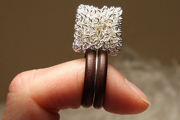 Silver Cube Ring