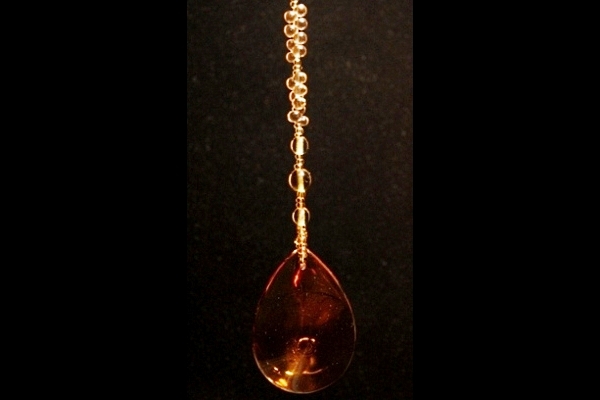 Glowing Amber Suncatcher