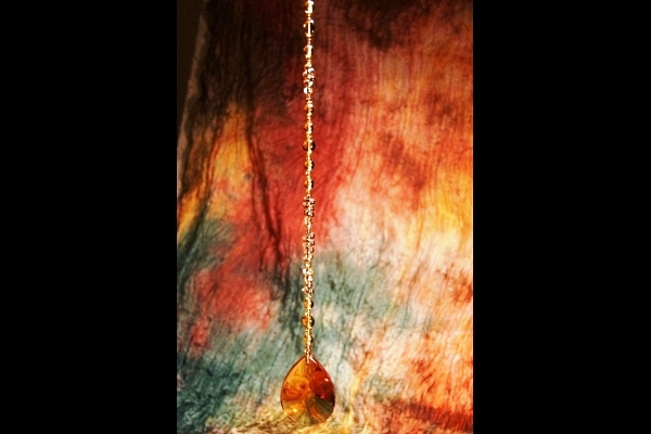 Glowing Amber Suncatcher