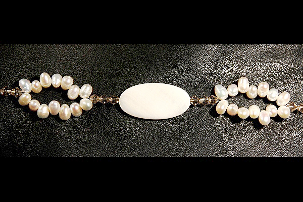 Gentle Champaign Pearls and Crystal Suncatcher