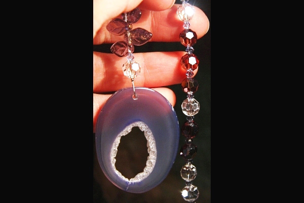 Lilac Agate Suncatcher