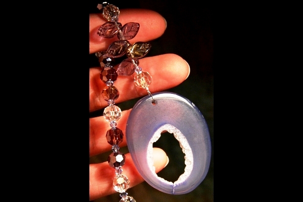 Lilac Agate Suncatcher